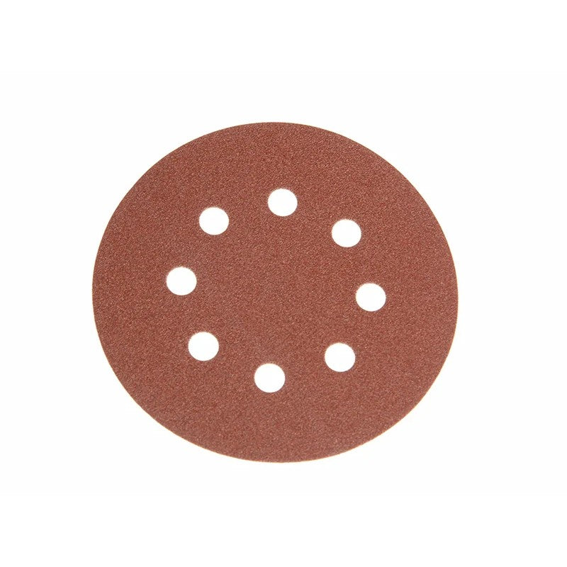 Faithfull Hook & Loop Sanding Disc DID3 Holed 125mm x 240G (Pack 25)