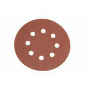 Faithfull Hook & Loop Sanding Disc DID3 Holed 125mm x 240G (Pack 25)