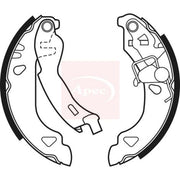 Apec Brake Shoe Set Axle Kit SHU508