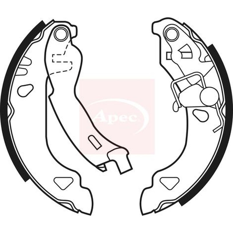 Apec Brake Shoe Set Axle Kit SHU508