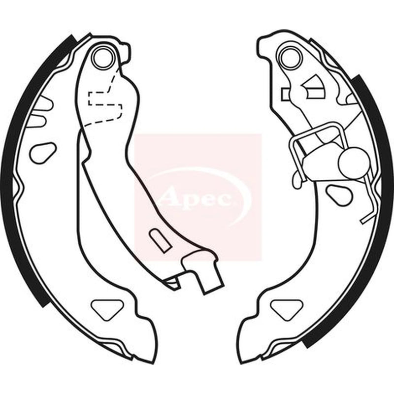 Apec Brake Shoe Set Axle Kit SHU508