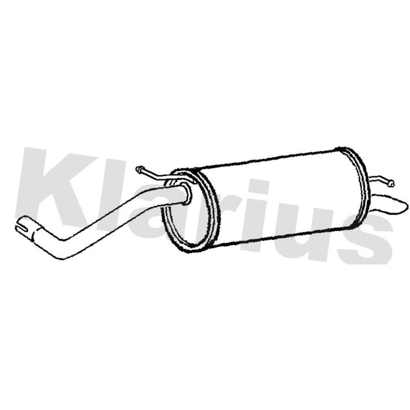 Klarius Box With Tail Pipe Rear VW812Q