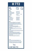 Bosch H772 Wiper Blade