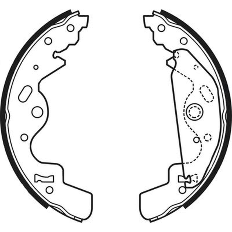 Abtex Brake Shoe Set Axle Kit ABS4076