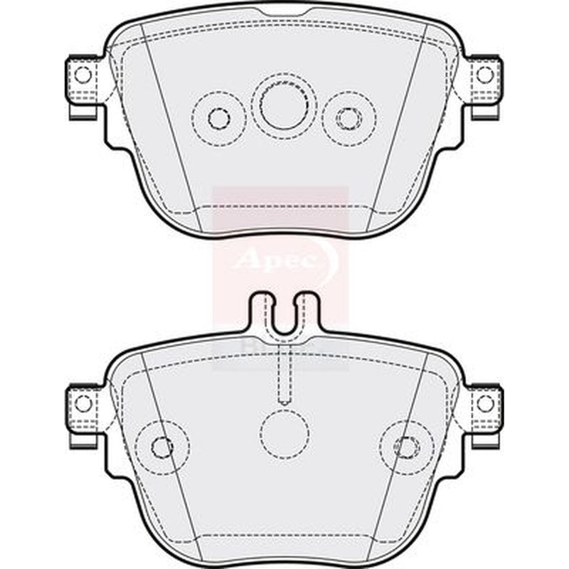 Apec Rear Brake Pad Set PD3889