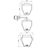 Brembo 8 x Front Brake Pad Set P85054