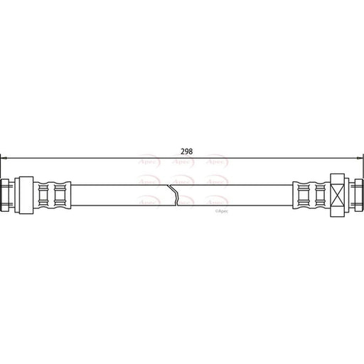 Apec Brake Hydraulic Hose Line Rear HOS3281