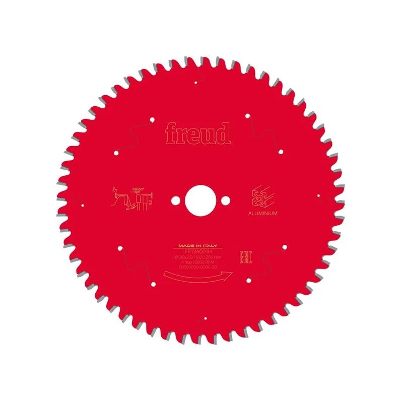 Freud Metal Circular Saw Blade 190 x 20 x 2.5/1.6mm x 56T - F03FS09814
