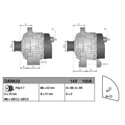 Denso Car Alternator 12V DAN632
