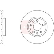 Apec 2 x Vented Front Brake Discs DSK2644