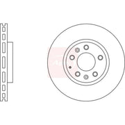 Apec 2 x Vented Front Brake Discs DSK2644