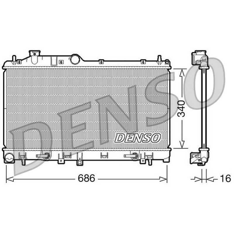 Denso Engine Radiator DRM36009
