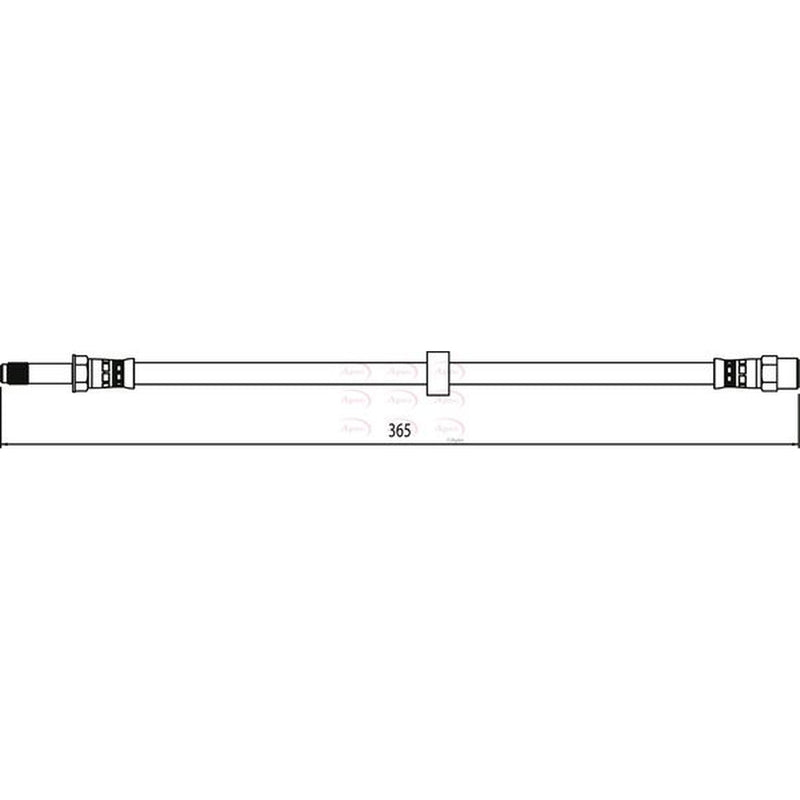 Apec Brake Hydraulic Hose Line Front HOS4112
