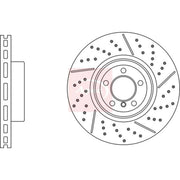 Apec 2 x Vented Rear Brake Discs DSK4203