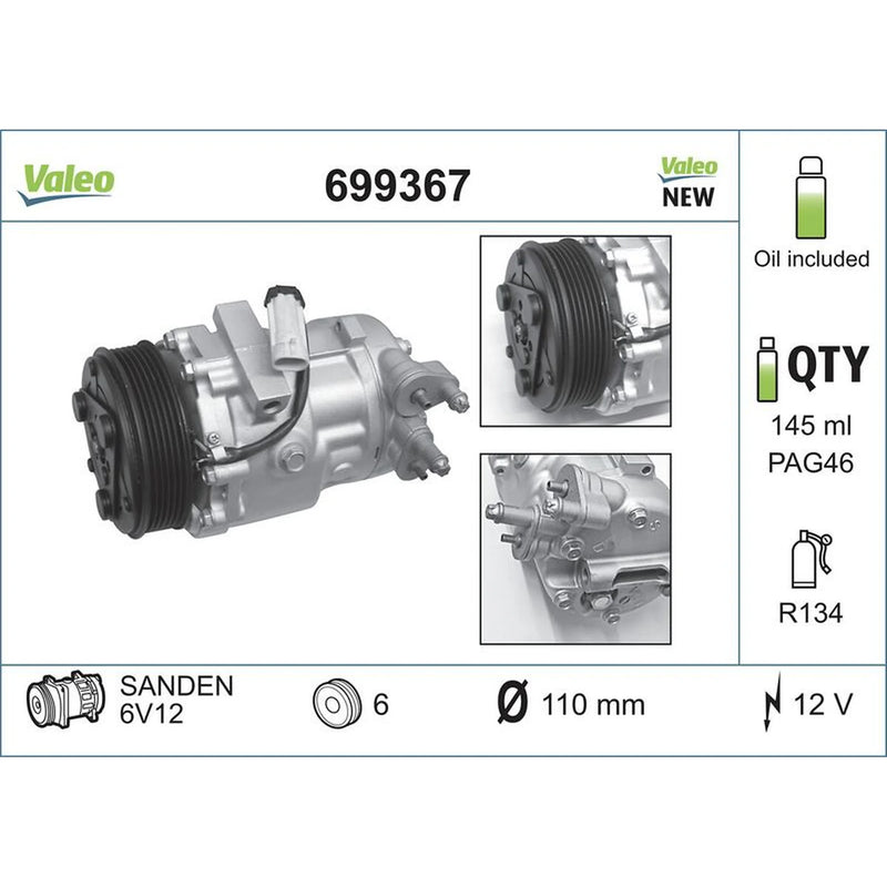 Valeo Air Conditioning Compressor 699367