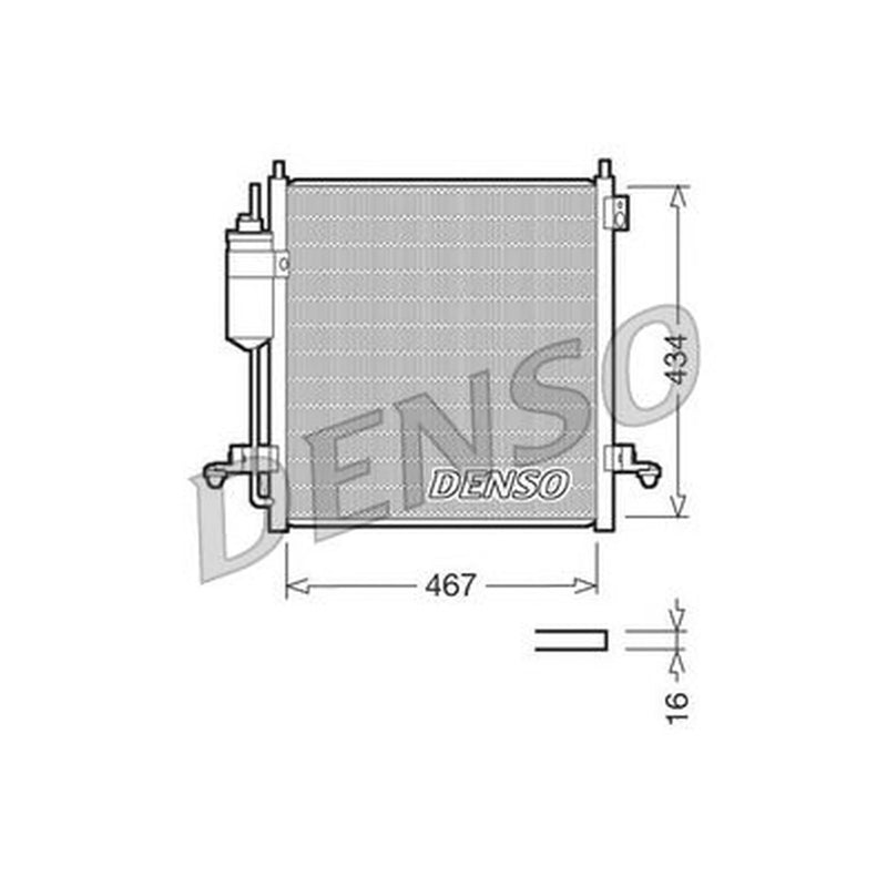 Denso Air Conditioning Condenser DCN45001