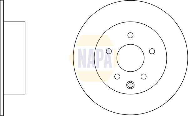 NAPA Front Vented & Rear Vented Brake Discs & Pads fits NISSAN NISSAN (DFAC)