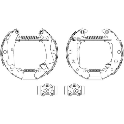 Mintex Brake Shoe Set Axle Kit MSP043