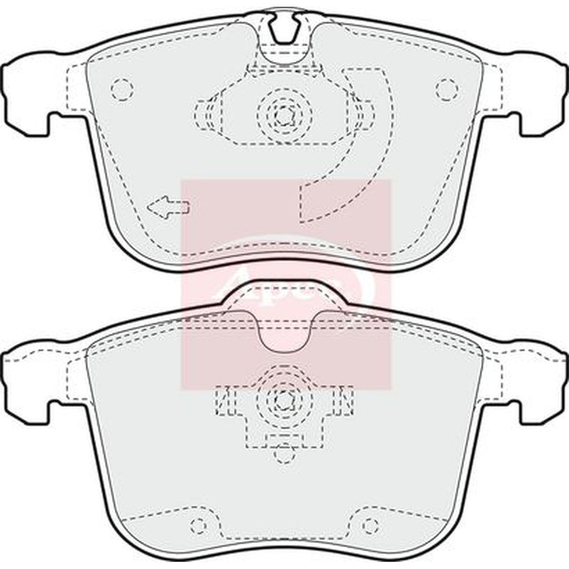 Apec Front Brake Pad Set PAD1358