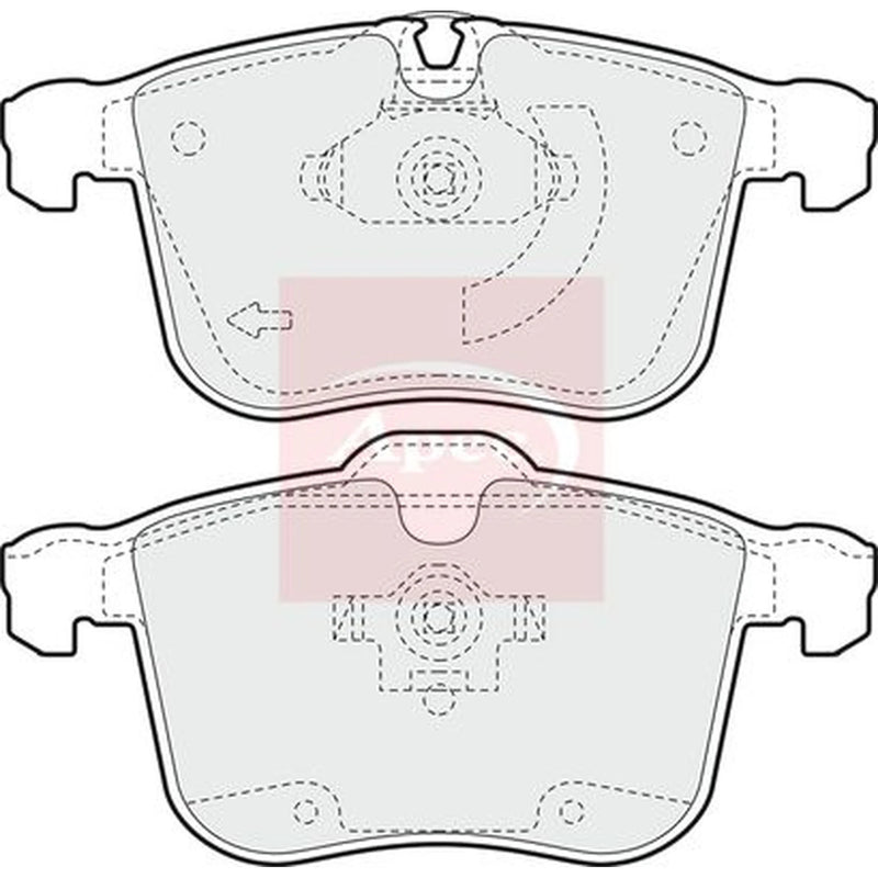 Apec Front Brake Pad Set PAD1358
