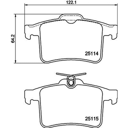 Mintex Rear Brake Pad Set MDB3171