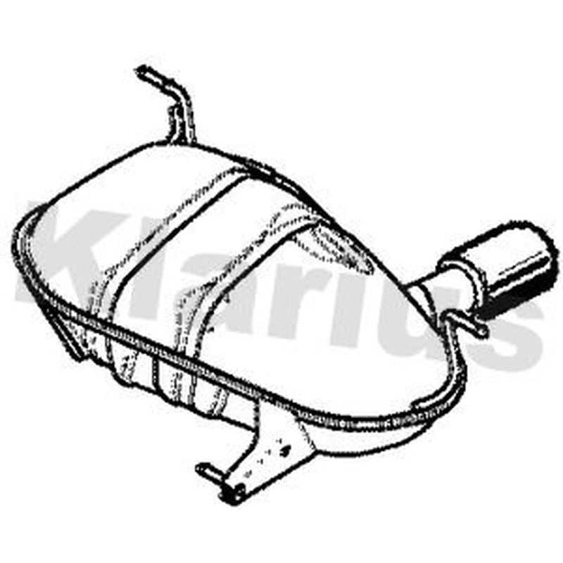 Klarius Box With Tail Pipe Rear BM510W