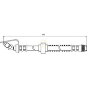 NAPA Brake Hydraulic Hose Line Front NBH1413