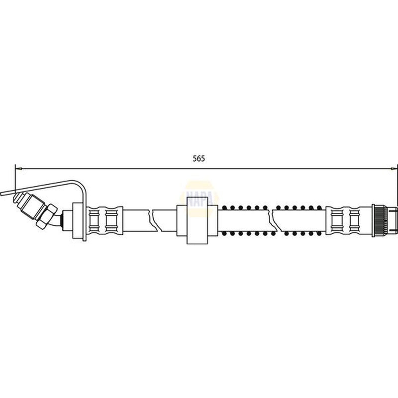 NAPA Brake Hydraulic Hose Line Front NBH1413