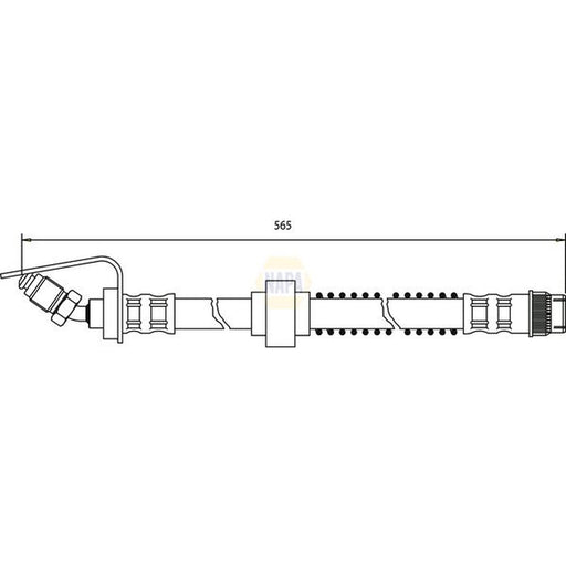 NAPA Brake Hydraulic Hose Line Front NBH1413