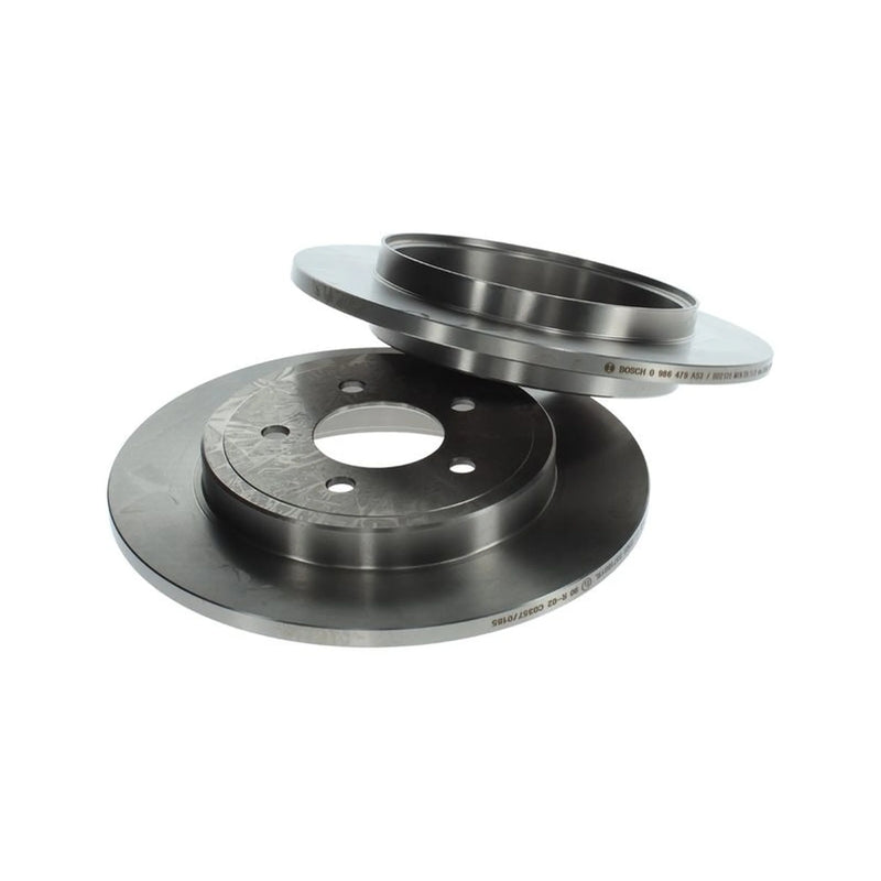 Bosch 2 x Solid Rear Brake Discs 0 986 479 A53