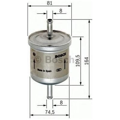 Genuine Bosch Cv Fuel Filter F5264 Fits Vw Golf - 1.8 - 84-89 0450905264 Bosch  - Town Parts