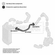 Borg & Beck Intercooler Turbo Charge Air Hose BTH1262