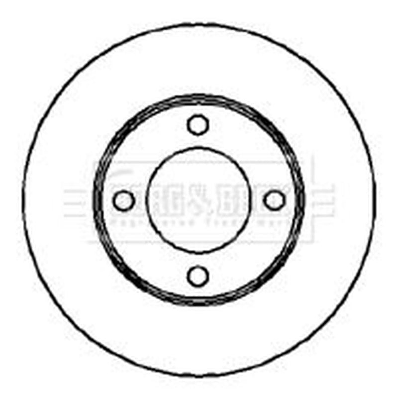 Borg & Beck 2 x Vented Front Brake Discs BBD5863S