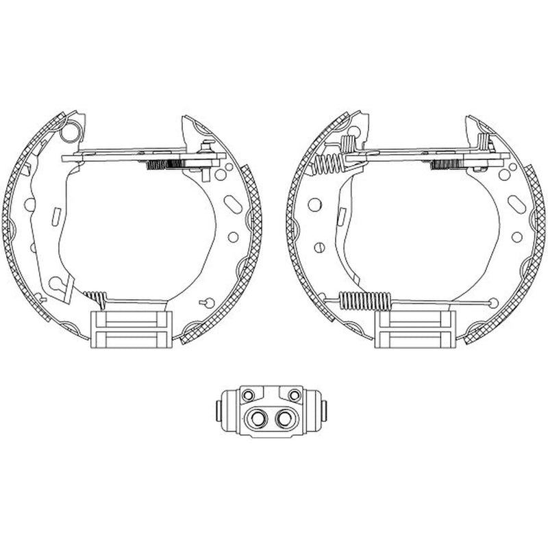 Mintex Brake Shoe Set Axle Kit MSP156