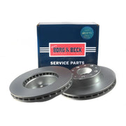 Borg & Beck 2 x Vented Front Brake Discs BBD4608