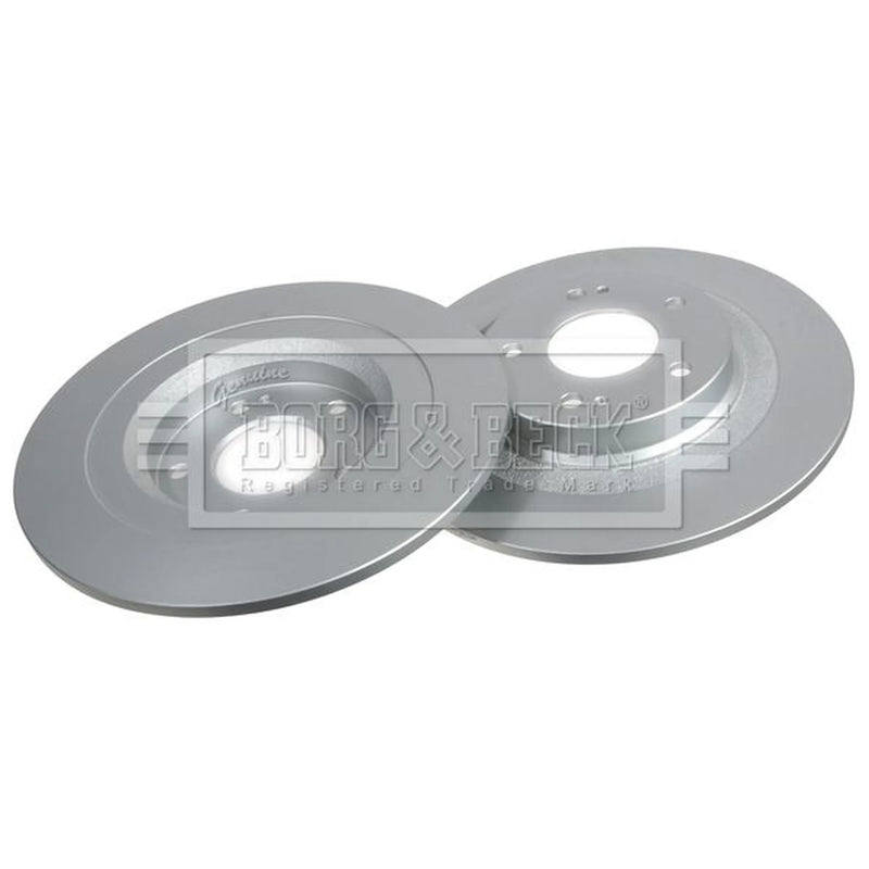 Borg & Beck 2 x Solid Rear Brake Discs BBD5396