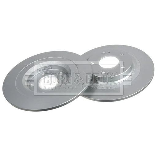 Borg & Beck 2 x Solid Rear Brake Discs BBD5396