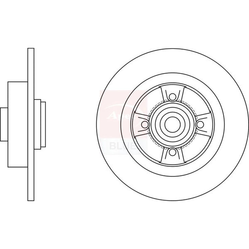 Apec 2 x Solid Rear Brake Discs SDK6374