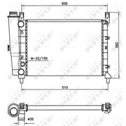 NRF Engine Radiator 58705