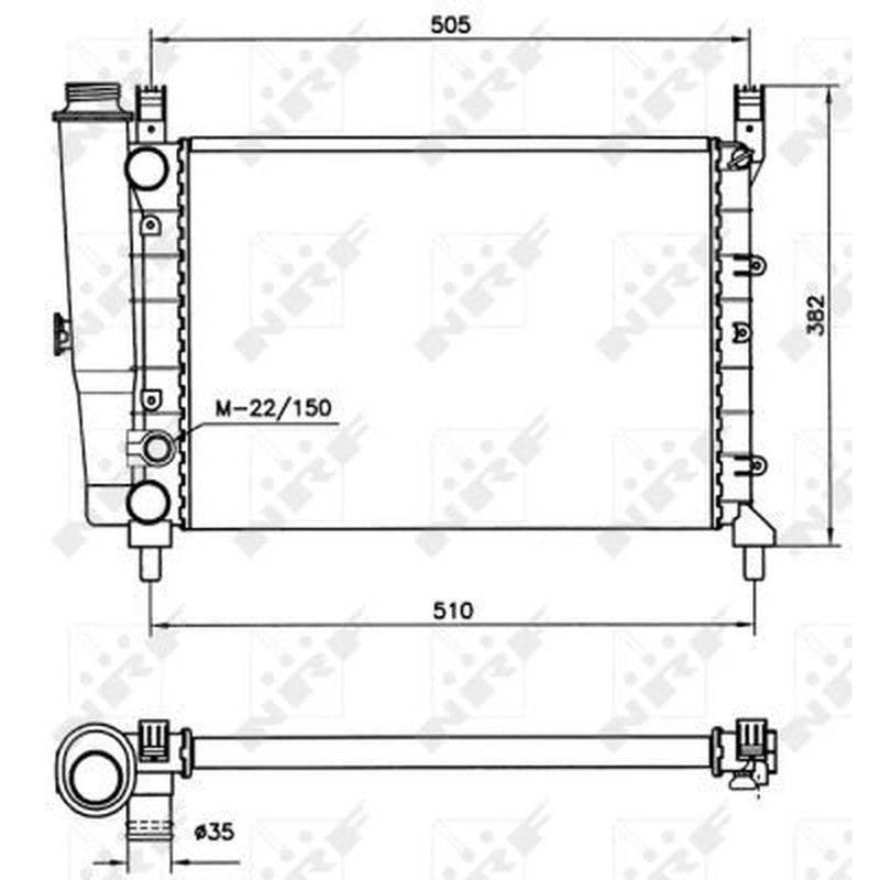 NRF Engine Radiator 58705
