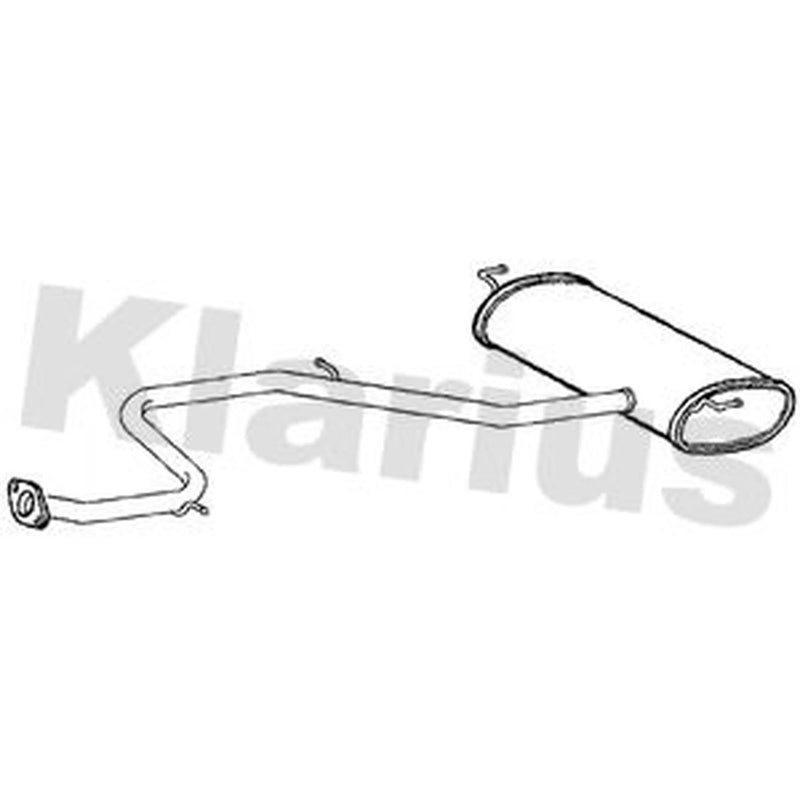 Klarius Box With Tail Pipe Rear TY909B