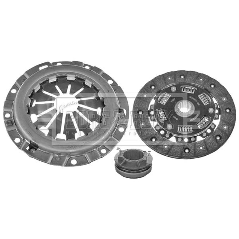 Borg & Beck Clutch Kit Set 3pc 180mm HK2098