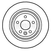 Borg & Beck 2 x Vented Rear Brake Discs BBD4759