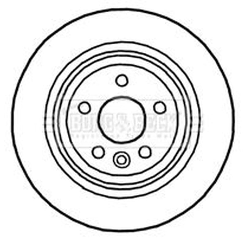 Borg & Beck 2 x Vented Rear Brake Discs BBD4759