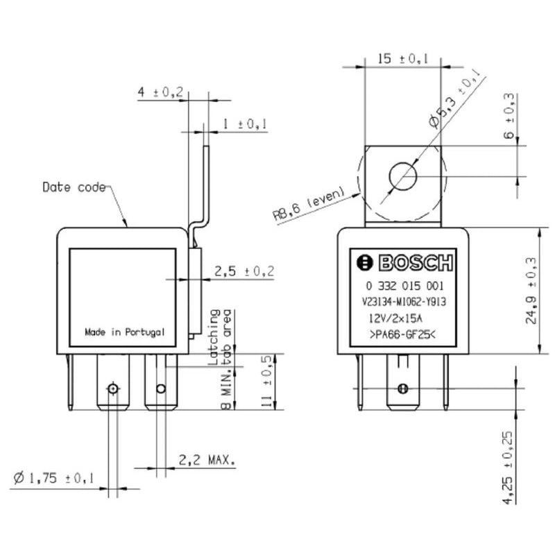 Bosch Main Power Relay 0 332 015 001