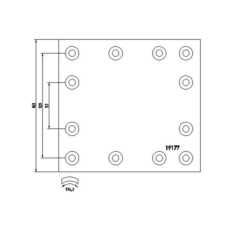 DON Don Cv Brake Lining Set GG2181S7115