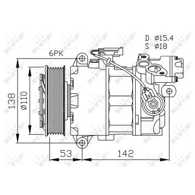 NRF Air Conditioning Compressor 32463