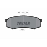 Textar Rear Brake Pad Set 2194701
