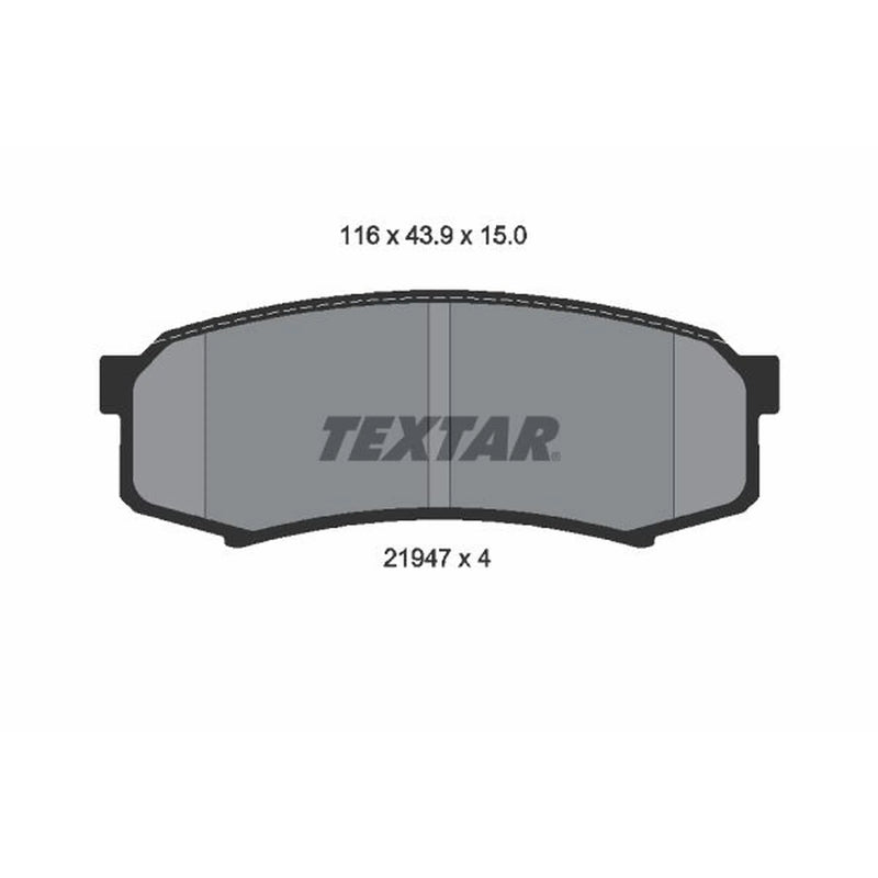Textar Rear Brake Pad Set 2194701