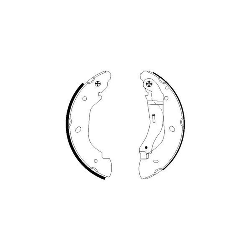 Mintex Brake Shoe Set Axle Kit MFR483